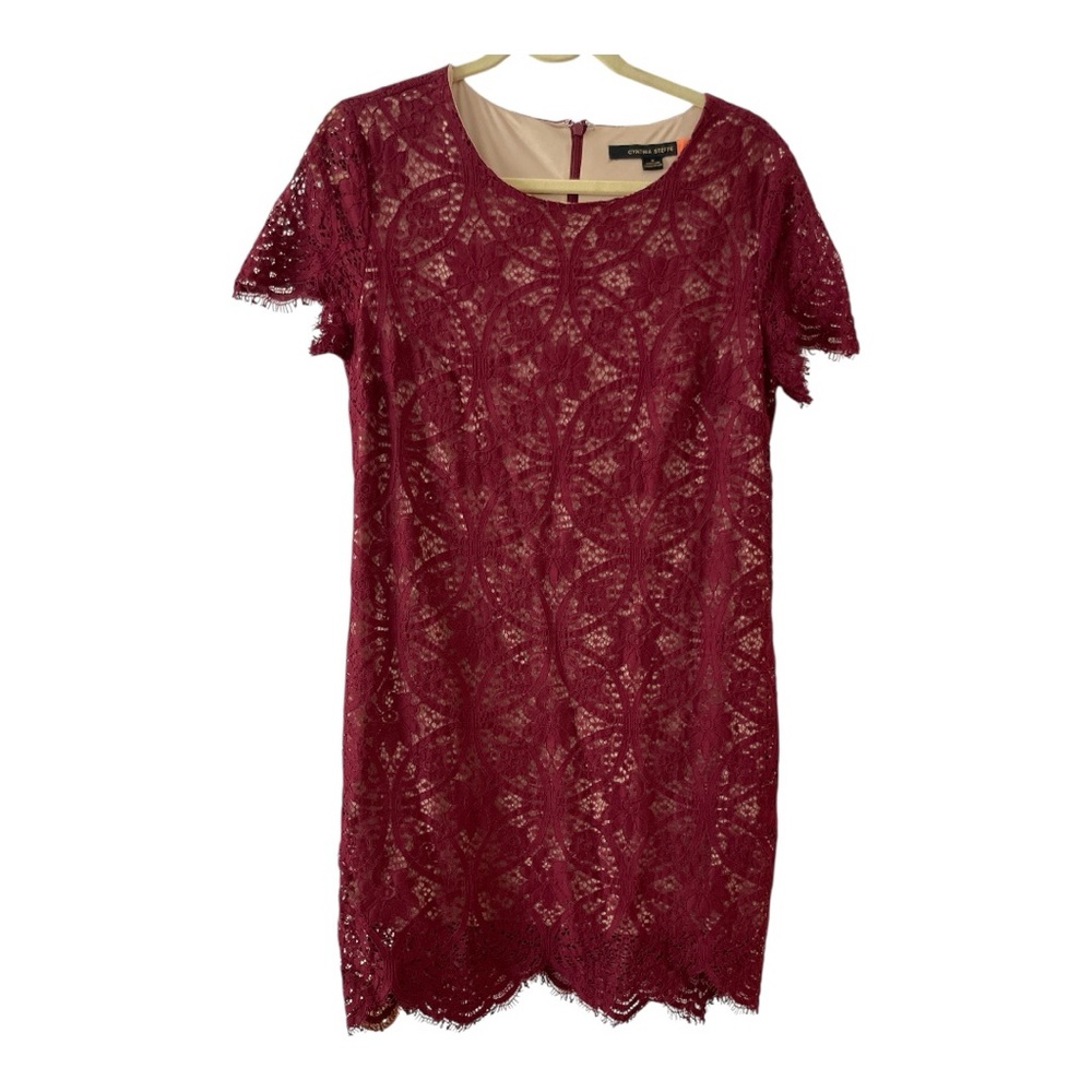 Cynthia Steffe Red Flutter Sleeve Mini Dress